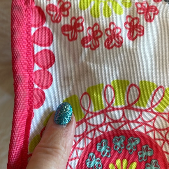 Thirty One 31 Pack and pull caddy car organizer, citrus medallion. Pink - Picture 8 of 16